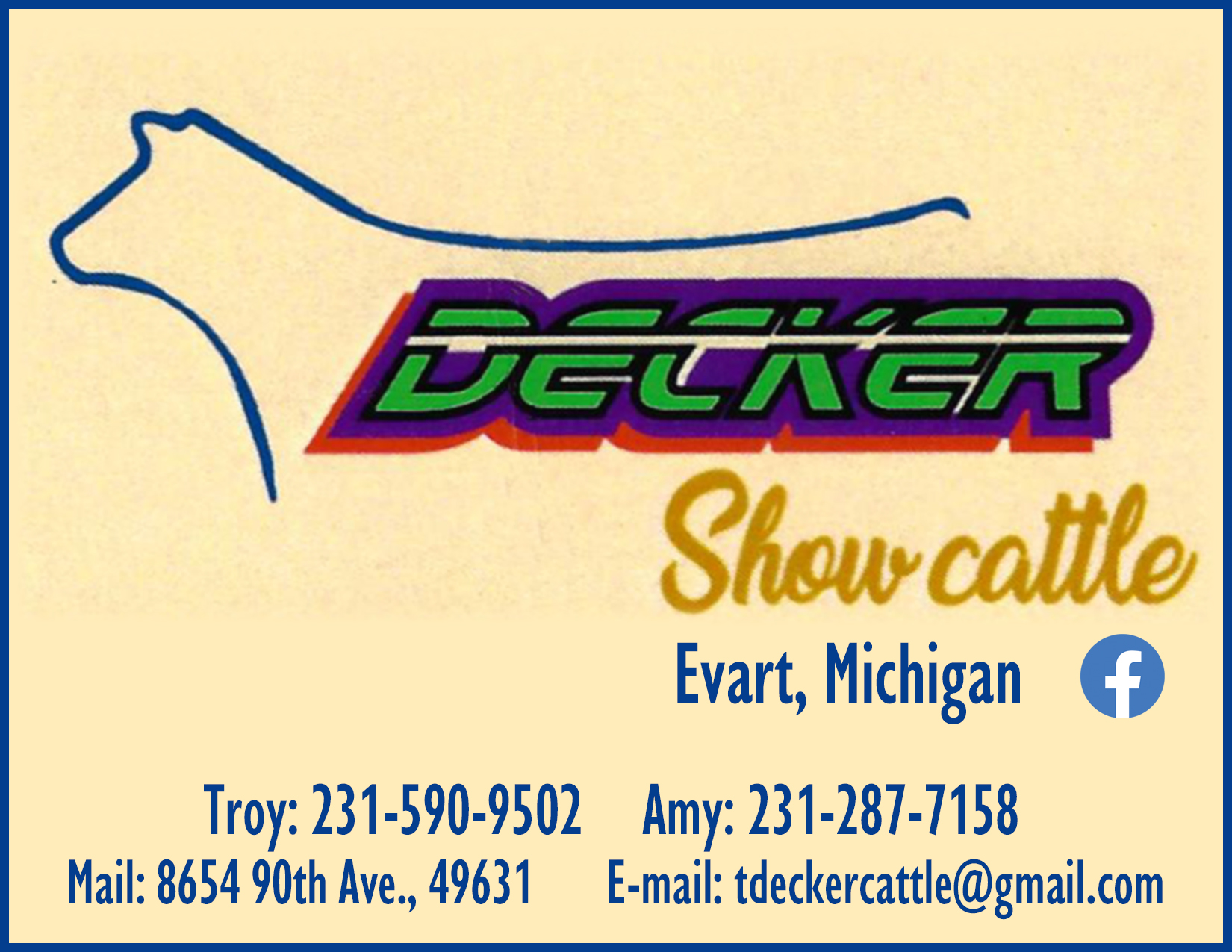 Decker Show Cattle - Evart, Michigan